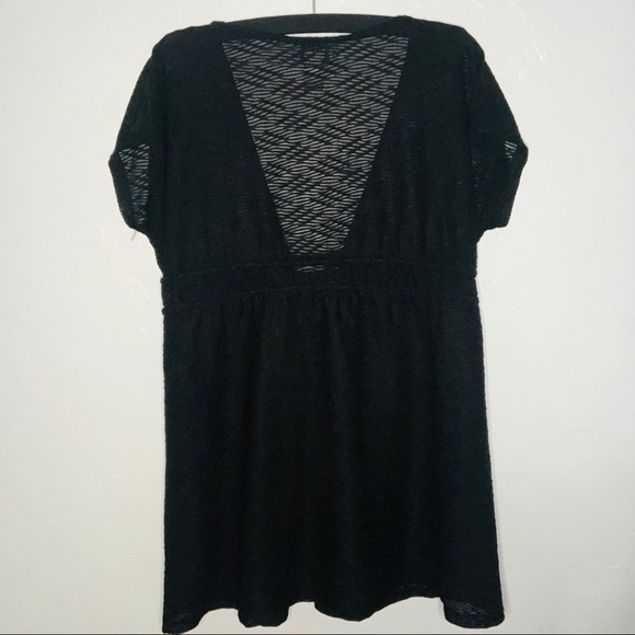 J. VALDI Black Sheer Beach/Pool Cover up - Picture 3 of 5